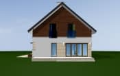 Projekt domu Nowoczesny 2 – widok bryły domu 1