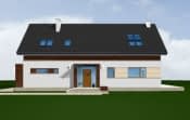 Projekt domu Nowoczesny 2 – widok bryły domu 4