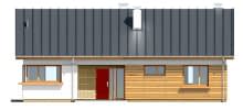 Projekt domu Oliwka – elewacja frontowa