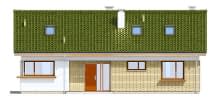 Projekt domu Oliwka 2 – elewacja frontowa