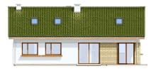 Projekt domu Oliwka 2 – elewacja ogrodowa