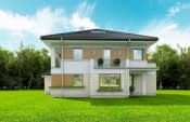 Projekt domu Opal 2 wariant B – widok bryły domu 2