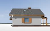 Projekt domu Pchełka z garażem – widok bryły domu 1