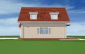 Projekt domu Pierwszy Dom 3 wariant D – widok bryły domu 1
