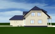 Projekt domu Pogodny 4 – widok bryły domu 1