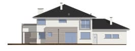 Projekt domu Prestiżowy – elewacja ogrodowa