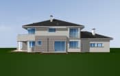 Projekt domu Prestiżowy – widok bryły domu 3