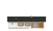 Projekt domu Promyk – elewacja ogrodowa