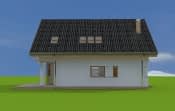 Projekt domu Prosty – widok bryły domu 3