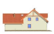 Projekt domu Przestronny – elewacja ogrodowa