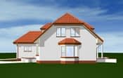 Projekt domu Przytulny – widok bryły domu 1