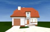 Projekt domu Przytulny – widok bryły domu 4