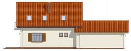 Projekt domu Puchatek – elewacja boczna lewa