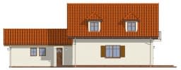 Projekt domu Puchatek – elewacja boczna prawa