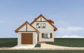 Projekt domu Puchatek – widok bryły domu 3