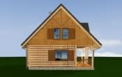 Projekt domu Ranczo – widok bryły domu 3