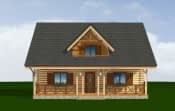 Projekt domu Ranczo – widok bryły domu 4