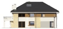 Projekt domu Rezydencja Leśna – elewacja boczna lewa