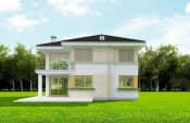 Projekt domu Riwiera 2 wariant D (Riwiera 4 B) – widok bryły domu 2