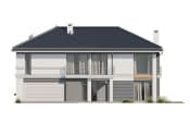 Projekt domu Riwiera 3 wariant C – elewacja frontowa