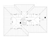 Projekt domu Riwiera 3 wariant E – wizualizacja 3D rzutu poddasza