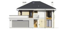 Projekt domu Riwiera 4 – elewacja frontowa