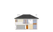Projekt domu Riwiera wariant F – elewacja frontowa 2