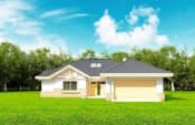 Projekt domu Rozłożysty – widok bryły domu 1