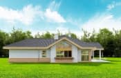 Projekt domu Rozłożysty – widok bryły domu 2