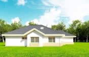 Projekt domu Rozłożysty – widok bryły domu 4