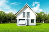 Projekt domu Rozsądny – widok bryły domu 1