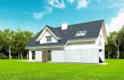 Projekt domu Rozsądny – widok bryły domu 4