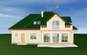 Projekt domu Saga – widok bryły domu 2