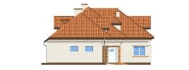 Projekt domu Siedziba – elewacja boczna lewa