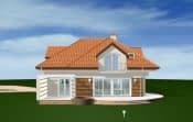 Projekt domu Siedziba – widok bryły domu 1