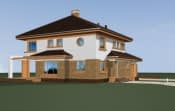 Projekt domu Słodki – widok bryły domu 2
