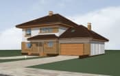 Projekt domu Słodki – widok bryły domu 3