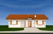 Projekt domu Słoneczny wariant E – widok bryły domu 4