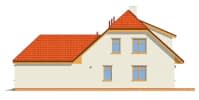 Projekt domu Solidny – elewacja boczna prawa