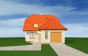 Projekt domu Solidny – widok bryły domu 1