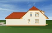 Projekt domu Solidny – widok bryły domu 2