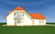 Projekt domu Solidny – widok bryły domu 4