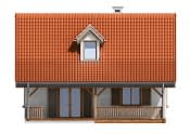 Projekt domu Sosenka 5 – elewacja ogrodowa
