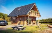 Projekt domu Sosenka Drewniana – wizualizacja 1