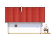 Projekt domu Sosenka wariant L – elewacja ogrodowa