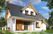 Projekt domu Spokojny – wnętrze domu – pokój 2