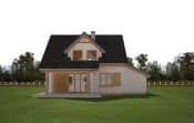 Projekt domu Spokojny – widok bryły domu 3