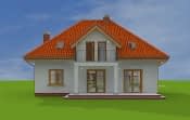 Projekt domu Stokrotka – widok bryły domu 2