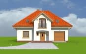Projekt domu Stokrotka – widok bryły domu 4