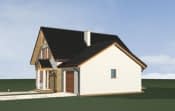 Projekt domu Sylwia – widok bryły domu 1